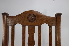 Shapland & Petter. Three Arts & Crafts Oak Dining Armchairs - Thumbnail 18