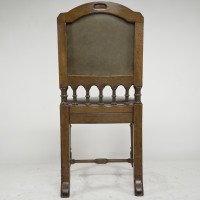 Charles Bevan, attributed. Gothic Revival Oak Desk or Side Chair - Thumbnail 4