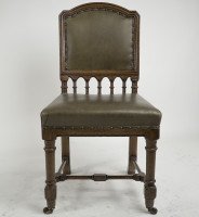 Charles Bevan, attributed. Gothic Revival Oak Desk or Side Chair - Thumbnail 5