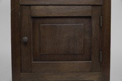 Three Arts & Crafts Oak Bedside Cabinets with Marble Tops & Extending Shelves - Thumbnail 16