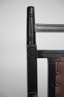 Oetzmann, after a Design by E. W. Godwin, Ebonised Upholstered Armchair - Thumbnail 9