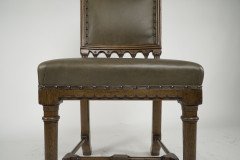 Charles Bevan, attributed. Gothic Revival Oak Desk or Side Chair - Thumbnail 13