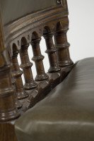 Charles Bevan, attributed. Gothic Revival Oak Desk or Side Chair - Thumbnail 16