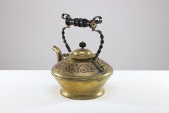 Dr. C. Dresser for Benham & Froud Rare Brass & Copper Teapot - Thumbnail 2