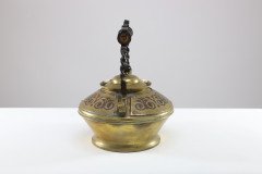 Dr. C. Dresser for Benham & Froud a Rare Brass & Copper Teapot - Thumbnail 3