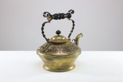 Dr. C. Dresser for Benham & Froud a Rare Brass & Copper Teapot - Thumbnail 4