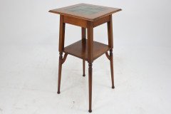Shapland & Petter. Arts & Crafts Green Tile Top Plant Stand or Side Table - Thumbnail 3