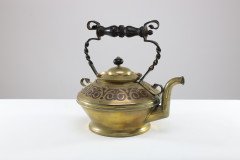 Dr. C. Dresser for Benham & Froud Rare Brass & Copper Teapot - Thumbnail 5
