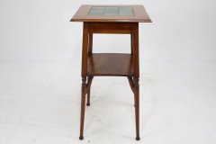 Shapland & Petter. Arts & Crafts Green Tile Top Plant Stand or Side Table - Thumbnail 6