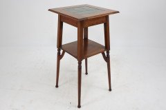 Shapland & Petter. Arts & Crafts Green Tile Top Plant Stand or Side Table - Thumbnail 7