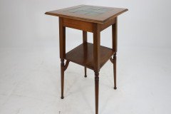 Shapland & Petter. Arts & Crafts Green Tile Top Plant Stand or Side Table - Thumbnail 8