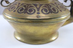 Dr. C. Dresser for Benham & Froud Rare Brass & Copper Teapot - Thumbnail 10