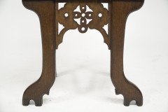 Four Gothic Revival Oak Hall Chairs - Thumbnail 17