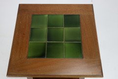 Shapland & Petter. Arts & Crafts Green Tile Top Plant Stand or Side Table - Thumbnail 11