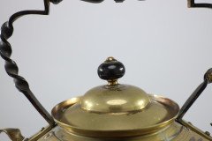 Dr. C. Dresser for Benham & Froud a Rare Brass & Copper Teapot - Thumbnail 14
