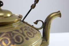 Dr. C. Dresser for Benham & Froud a Rare Brass & Copper Teapot - Thumbnail 15