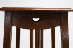 Liberty & Co. Oak Plant Stand with Pierced Heart In the style of C. F. A Voysey - Thumbnail 12