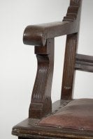 Charles Eastlake, attributed. Aesthetic Movement Walnut & Carved Swivel Desk Armchair - Thumbnail 10