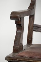 Charles Eastlake Attributed, Aesthetic Movement Walnut & Carved Swivel Desk Armchair - Thumbnail 10