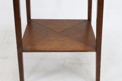 Liberty & Co. Oak Plant Stand with Pierced Heart In the style of C. F. A Voysey - Thumbnail 15