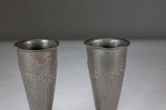 Liberty & Co., a Pair of Tudric Pewter Vases - Thumbnail 7