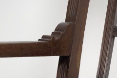 Charles Eastlake Attributed, Aesthetic Movement Walnut & Carved Swivel Desk Armchair - Thumbnail 13