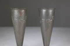 Liberty & Co., a Pair of Tudric Pewter Vases - Thumbnail 8