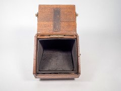 Dr. C. Dresser for Benham & Froud. Aesthetic Movement Oak Coal Box with Brass Hinges - Thumbnail 7