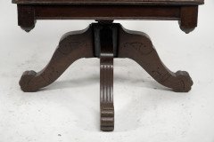 Charles Eastlake Attributed, Aesthetic Movement Walnut & Carved Swivel Desk Armchair - Thumbnail 20