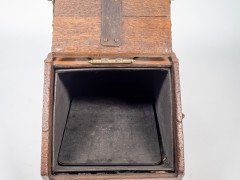 Dr. C. Dresser for Benham & Froud. Aesthetic Movement Oak Coal Box with Brass Hinges - Thumbnail 8