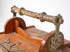 Dr. C. Dresser for Benham & Froud. Aesthetic Movement Oak Coal Box with Brass Hinges - Thumbnail 10