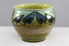 Wardle, Arts & Crafts Planter with Tube Line Decoration of Stylised Flowers - Thumbnail 4