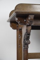 A. W. N. Pugin, J. C. Crace Gothic Revival Carved Oak Library, Hall or Serving Table - Thumbnail 6