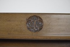 A. W. N. Pugin, J. C. Crace Gothic Revival Carved Oak Library, Hall or Serving Table - Thumbnail 7