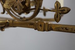 In the manner of Dr. Christopher Dresser, Aesthetic brass five-arm chandelier - Thumbnail 17