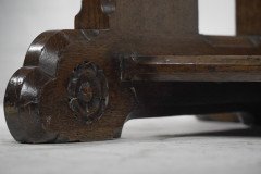 A. W. N. Pugin, J. C. Crace Gothic Revival Carved Oak Library, Hall or Serving Table - Thumbnail 9