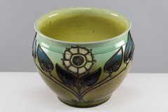 Wardle, Arts & Crafts Planter with Tube Line Decoration of Stylised Flowers - Thumbnail 7