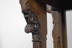 A. W. N. Pugin, J. C. Crace Gothic Revival Carved Oak Library, Hall or Serving Table - Thumbnail 10