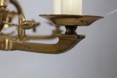 In the manner of Dr. Christopher Dresser, Aesthetic brass five-arm chandelier - Thumbnail 18