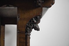 A. W. N. Pugin, J. C. Crace Gothic Revival Carved Oak Library, Hall or Serving Table - Thumbnail 12