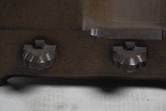 A. W. N. Pugin, J. C. Crace Gothic Revival Carved Oak Library, Hall or Serving Table - Thumbnail 15