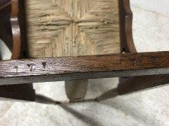 Shapland & Petter. A Pair of Arts & Crafts Oak Dining Chairs with Pierced Hearts - Thumbnail 16