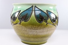 Wardle, Arts & Crafts Planter with Tube Line Decoration of Stylised Flowers - Thumbnail 13