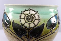 Wardle, Arts & Crafts Planter with Tube Line Decoration of Stylised Flowers - Thumbnail 15