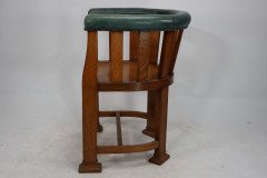 Waring & Gillow. Ten Arts & Crafts Oak Tub Chairs with Shaped Solid Seats - Thumbnail 5