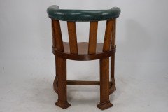Waring & Gillow. Ten Arts & Crafts Oak Tub Chairs with Shaped Solid Seats - Thumbnail 6