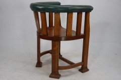 Waring & Gillow. Ten Arts & Crafts Oak Tub Chairs with Shaped Solid Seats - Thumbnail 7