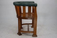 Waring & Gillow. Ten Arts & Crafts Oak Tub Chairs with Shaped Solid Seats - Thumbnail 8