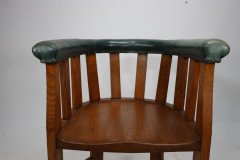 Waring & Gillow. Ten Arts & Crafts Oak Tub Chairs with Shaped Solid Seats - Thumbnail 10