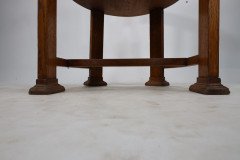 Waring & Gillow. Ten Arts & Crafts Oak Tub Chairs with Shaped Solid Seats - Thumbnail 11